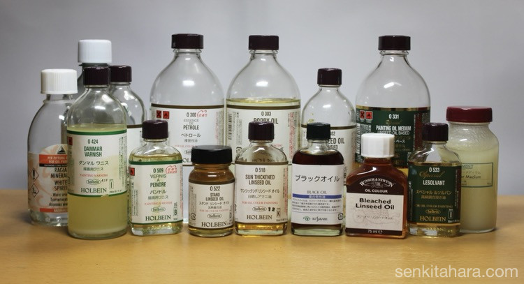 油彩のオイル(画用液)の話 Oil in Oil Colour