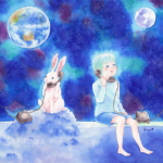 We were waiting for such a moonlit night.
こんな月夜を待っていた。
2019 Sen Kitahara 北原 千 Long Phone Chat Between Moon and Earth | 月と地球の長電話