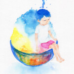 Watercolor painting 水彩画